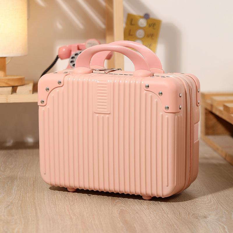14-Zoll Handtasche/Kosmetiktasche/kleiner Koffer/Koffer/Damen Reiseleichter Lederkoffer/Mini Aufbewahrungsbox
