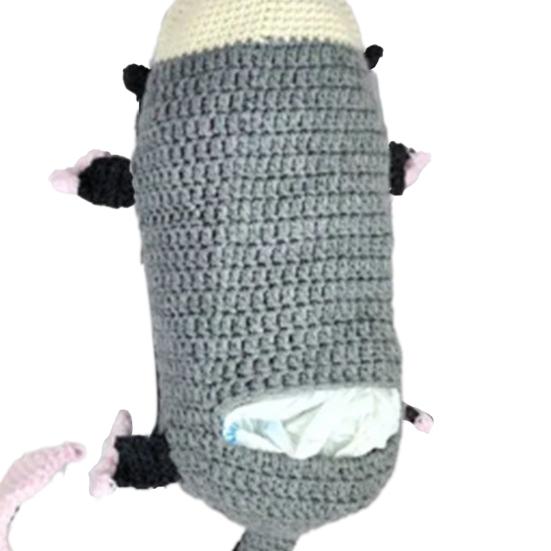 Háčkovaná taška na opici Ručně pletená závěsná taška na nákupní tašky Háčkované zvíře Domácí dekorace Dárek pro milovníky opic