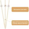 100 Pcs Cocktail Picks for Appetizers - Long Decorative Toothpicks for Party, Fancy Bamboo Skewers Sticks for Food Drink - white
