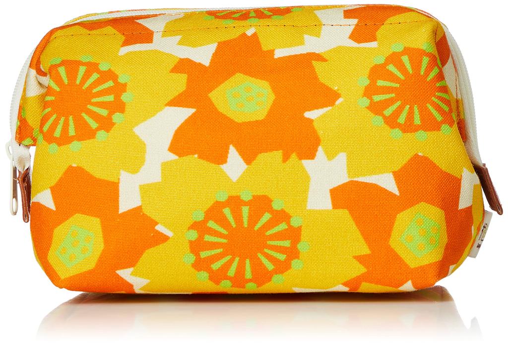 Makeup Bag Canvas Wire Pouch Medium SAKURA Orange [ARROWS&Company Ltd.] GU-6