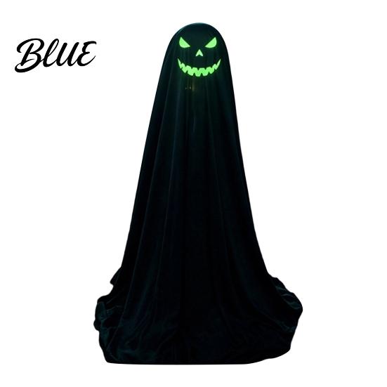 Reusable Halloween Decor Ghost Decoration for Outdoor Large Light Up Standing Ghost Theme Adjustable Spooky Black Porch Yard Lawn Wall Hanging