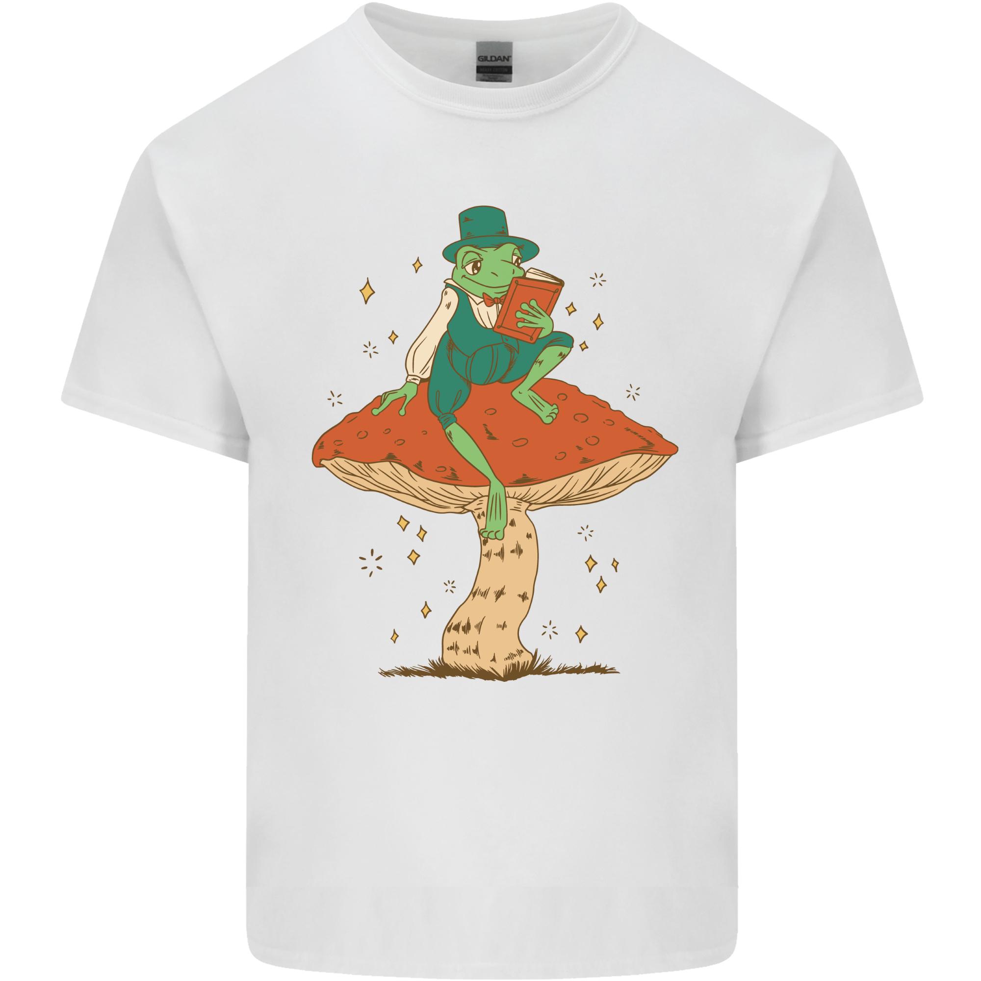 A Frog Book Mushrooms Foraging Mycology Fungi Unisexs Light Cotton TShirt S