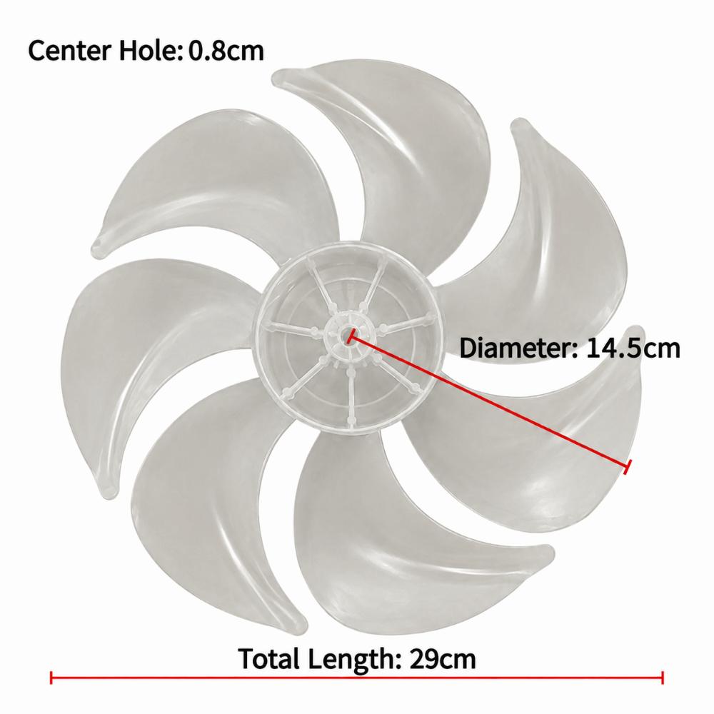 Silent Rotate Fan Blade Part 12 Inch 7-Blade Fan Replace Gear Stand Fan Repair