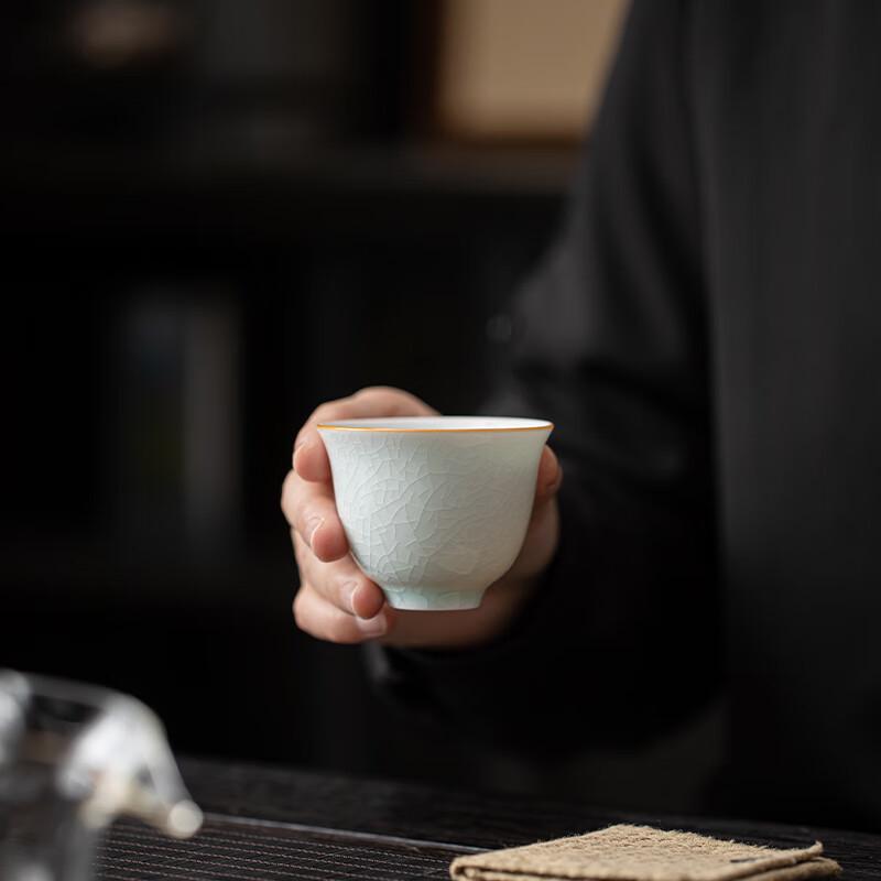 Celadon Crackle Glaze Ceramic Kung Fu Teacup Set