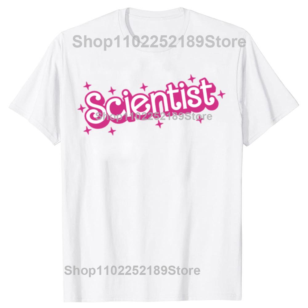 Funny Scientist Science Teacher School Graphic T-shirts Men Women's Fashion Casual Tshirt 100% Cotton Loose Oversized T Shirt