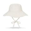 VARZAR VA Curved Stud Big Visor Bucket Hat Cream