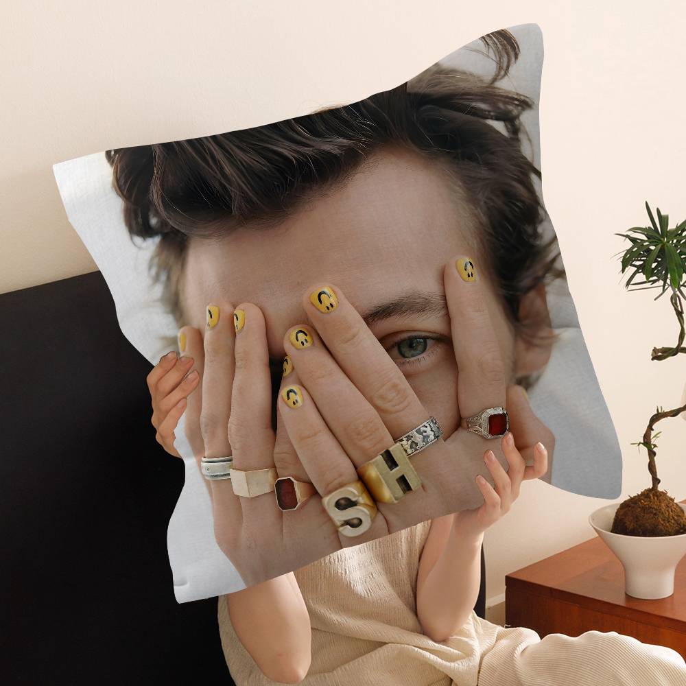 H-Harrys Music S-Styles Office Cushion Pillowcase Car Cushion Cover45X45CM Lumbar Pillowcase Sofa Pillowcover