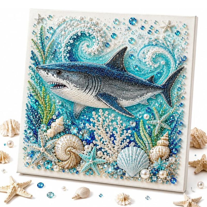 Ocean Theme Pearl Art Diy Kit Octopus Diy Pearl Painting Kit Ocean Diamond Art For Adults Beginners Ling Coastal Wall Decor