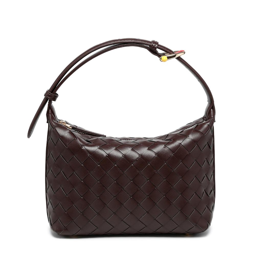 Handmade Woven Lunch Box Bag for Women 2026 New Fashionable and Versatile Single Shoulder Underarm Handheld Woven Bag