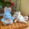 Cute Short Plush Bunny Doll With Fabric Dress For Gift Giving