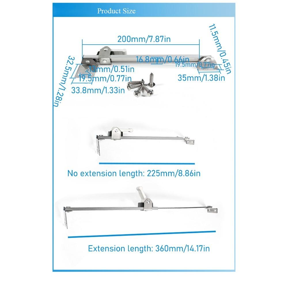 Stainless Steel Casement Window Hinges Adjustable Window Stopper Security Window Stay  Library