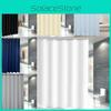 Waterproof Shower Curtain Set In Polyester For Home Bathroom And Privacy Barrier