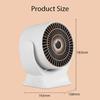 Mini Electric Heater Portable Fast Heat Desktop Fan Warmer Low Noise Operation for Office Desk Home Room Dormitory Library Use
