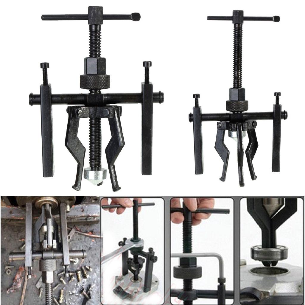 3-Jaw Inner Bearing Puller Tool Kit Inner Hole Bearing Pull Maintenance For 12~38mm Bearings Black