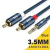 Essager RCA Audio Cable Stereo 3.5mm To 2RCA Cable Male To Female AUX RCA Jack Y Splitter For Amplifier Audio Home Theater WireGood Product