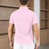 Men's Business Casual Solid Color Short Sleeved Shirt for Summer Fashion No Ironing Comfortable and Versatile Top