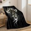 Golden Cross Lightning Blanket  Printed Blanket for Living Room Bed Couch Lunch Break Soft Cozy Blanket for Friend's Festival Gift