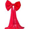 Elegant Large Christmas Bow Ribbon Christmas Wreaths Bow Creative Tree Bow with Long Tails  Wedding