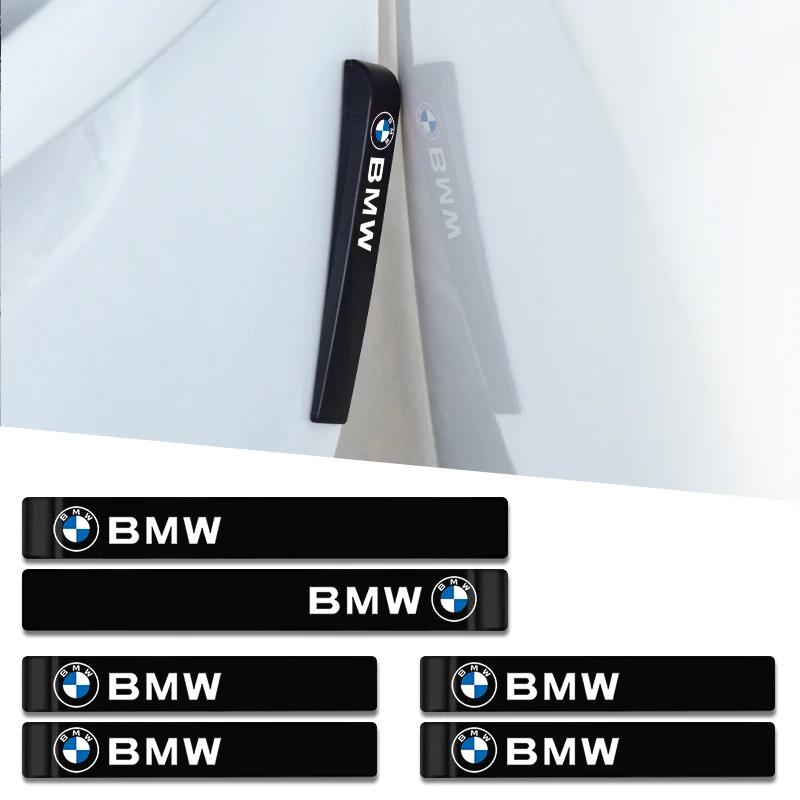 6pcs Rubber Car Door Edge Protector Stickers Anti Collision Strips For BMW E46 E85 E60 F10 E39 F30 E36 F20 E87 E90 E70 X3 X5