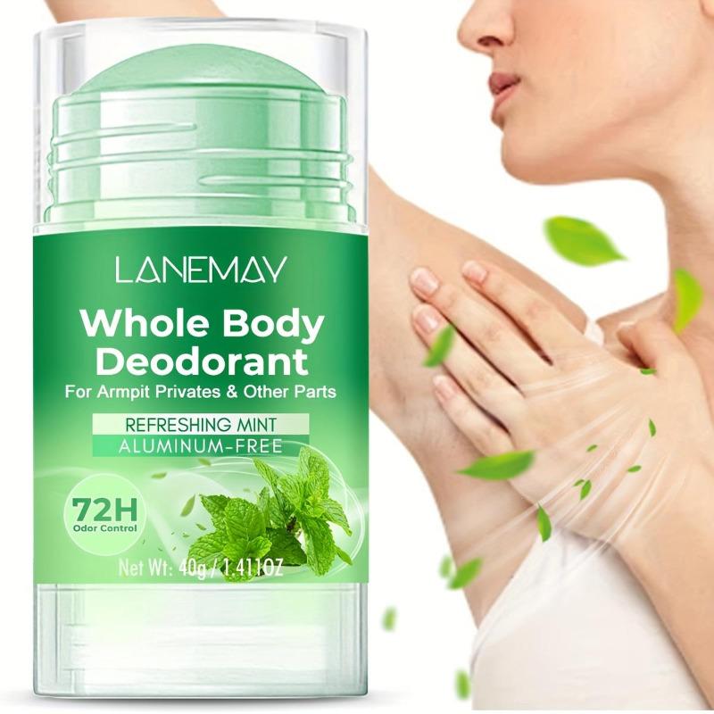 Whole Body Deodorant - Refreshing Mint Scent, Long-lasting Odor and Gentle Underarm Care - Nourishing The Skin and Staying Dry - 72 Hours of Fragrance