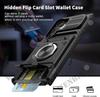 Hoesje Voor Samsung S26 Ultra S2 S24 S23 Ultra A7 A37 A17 Magnetische Roterende Ring Standaard Robuuste Valbescherming Portemonneehoes