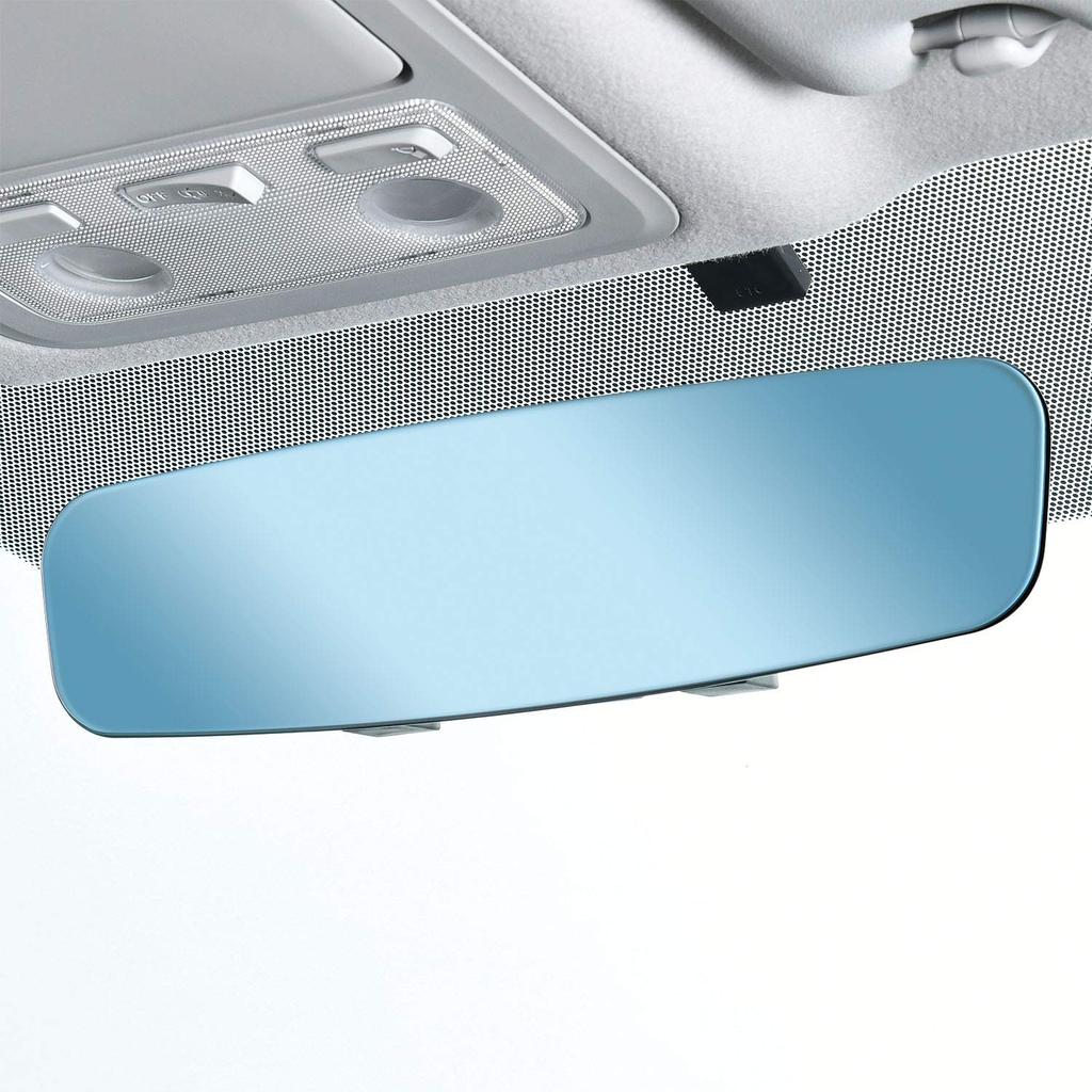 SEIWA Car Interior Accessories Frameless Rearview Flat Mirror R112 Mirror, Blue, 300mm,