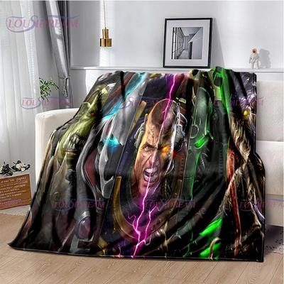 W-Warhammer Game Gamer Soft Plush Blanket Throw Blanket Flannel Blanket Living Room Bedroom Bed Sofa Picnic Office Game Blanket