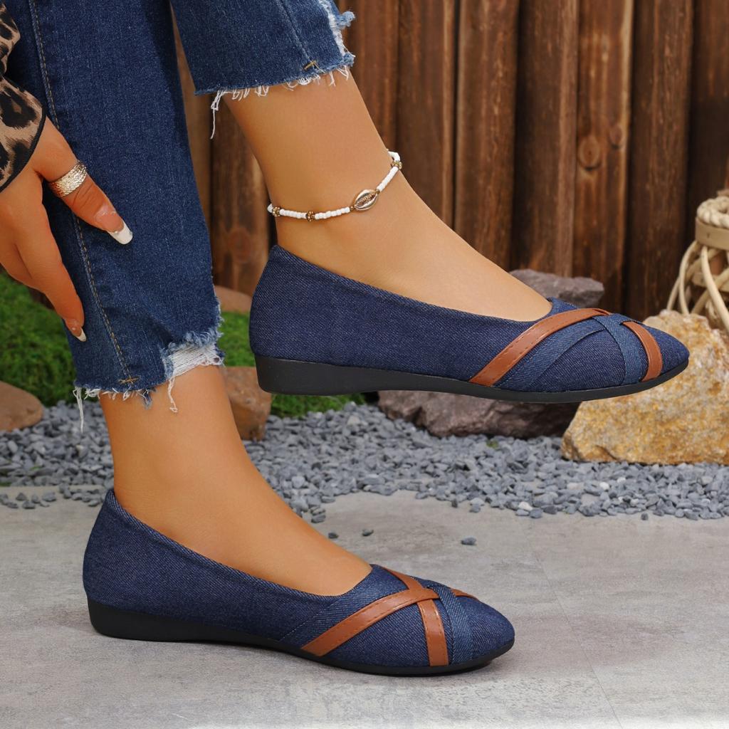 Frühling Sommer Atmungsaktiv Bequem Flache Schuhe Rutschfest Weich Sohlige Damenschuhe Freizeitschuhe