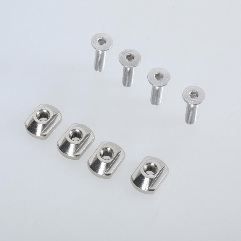 4Pcs Hydrofoil Mounting T Nut Replacement 8mm/6mm Mounting T-Nut And Screws Outdoors Surfing Accessory Enduring