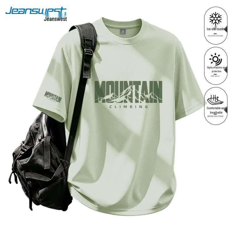 Jeanswest Men s Ice Silk Quick-Dry Outdoor T-Shirt L