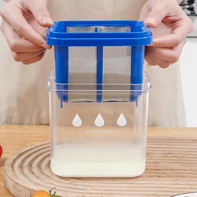 Coffee Yogurt Filter Maker Self-Made Greek- Yogurt Soybean Milk Cheese Whey Separator Water Draining Fine Mesh Strainer