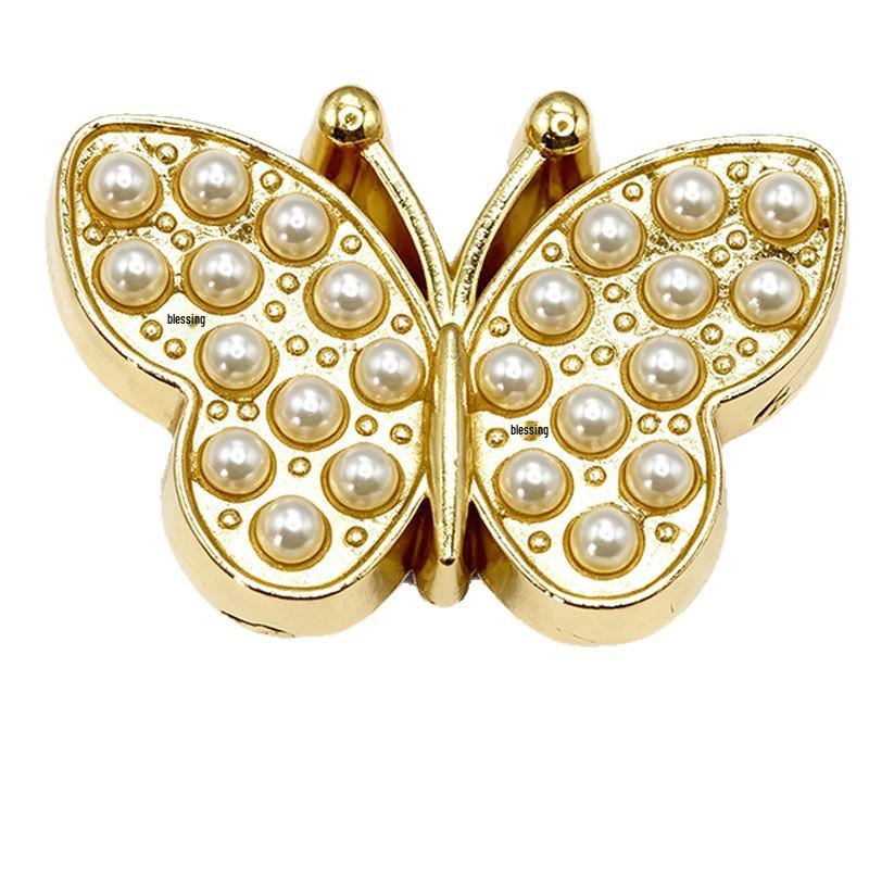 Allsidige Blomster-, Metall-, Perle- og Diamant Skocharms til Crocs
