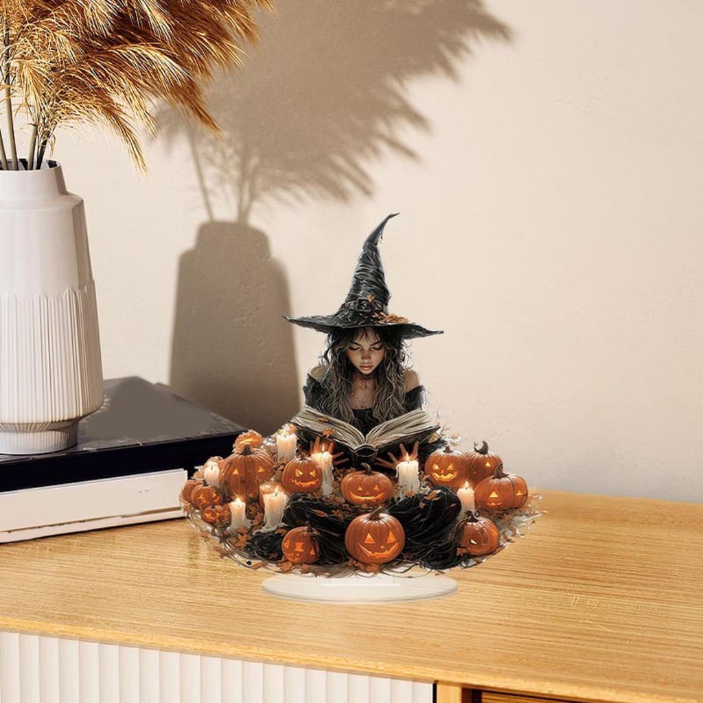 2D Halloween Witch Acrylic Ornament