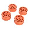 4Sada 2,2palcový ráfek kola Nylonový ráfek kola pro RC auto pro Axial SCX10 Wraith RR10 110 RC auta Oranžový