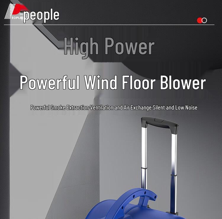 Dual Wind Floor Dryer with Timer - Hot & Cold Carpet and Toilet Blower
