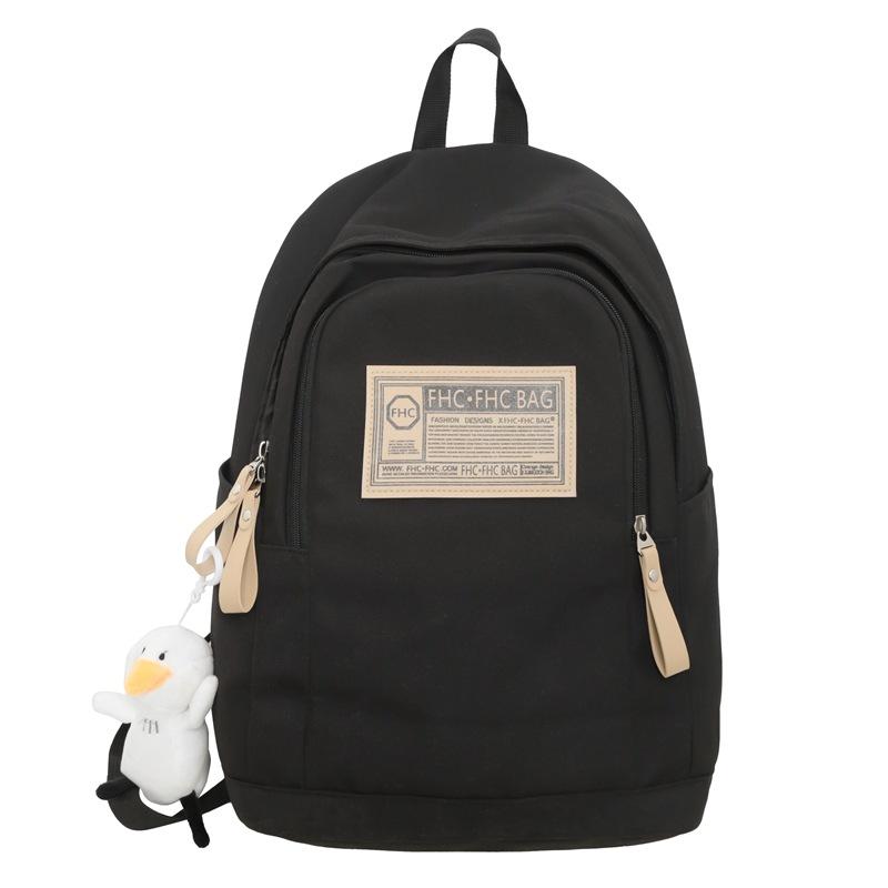 

Рюкзак женский студент колледжа путешествия рюкзак для ноутбука сумка мужской чёрный