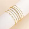 Gold Bracelets Sets for Women Waterproof | Non Tarnish Gold Plated Cuban Paperclip Link Chain Stackable, Trendy Jewelry Accessories Gifts for Women
