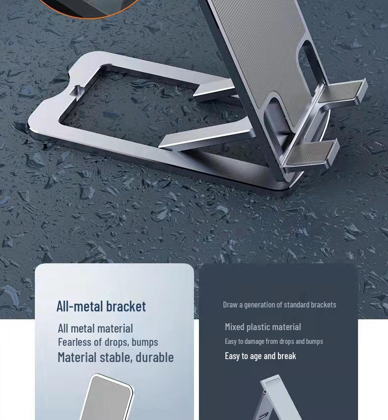 Adjustable Foldable Alloy Stand for Phones & Tablets