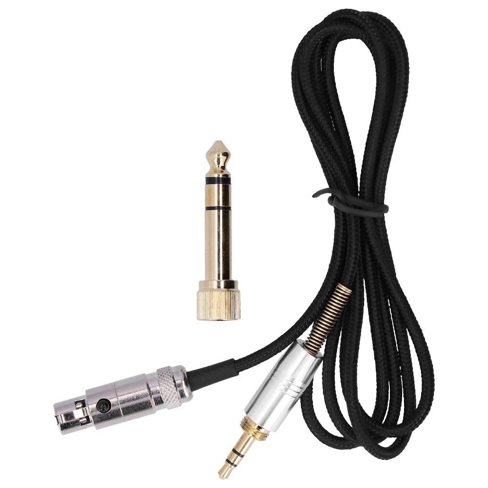 

6.35mm/3.5mm to Mini XLR Interface Earphone Replacement Cable for AKG Q710 K712 K240 K141 K271 Cable+6.35 Adapter