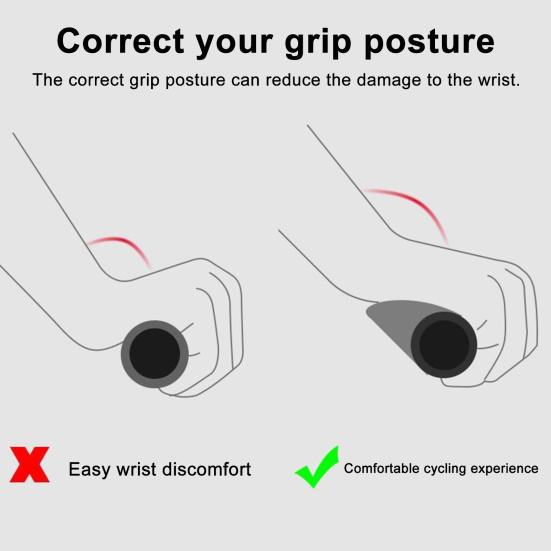 1 Satz Fahrradlenkergriffende Ergonomisch Rutschfest Universal MTB Rennrad Mountainbike Lenkergriffabdeckung Ersatz Fahrradzubehör