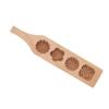 Wooden Moon Cake Mold 4 Flower Pattern Wood Pastry Mold Cake Baking Tools  Mung Bean Cake Ice Skin