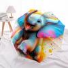 1pc Colorful Elephant Painting Umbrella with Plastic Handle,Suitable for All Seasons Umbrellaptys26092