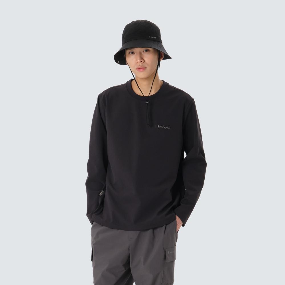 SNOWPEAK Classic Woven Long Sleeve T-shirt Black (S26SMTTL14)