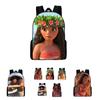 Mochila Escolar Tema Oceano Moana Com Tecido Oxford Impermeável Para Alunos do Ensino Fundamental