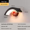 Minimalist Curved LED Outdoor Wall Lamp with Motion Sensor and Waterproof Design by San'an Optoelectronics.