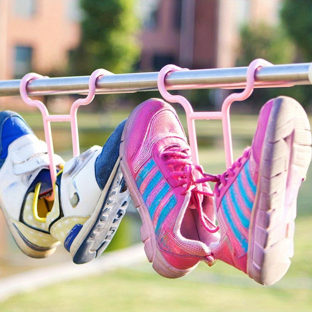 2pcs Space-Saving Shoe Organizer - Versatile, Portable Storage Rack for Sports & Casual Shoes, Durable Plastic