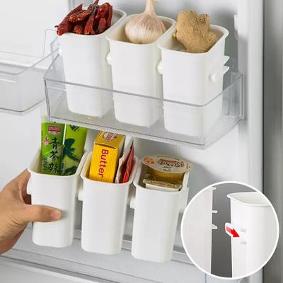 Kühlschrank Organizer Box Lebensmittel Frisch Kühlschranktür Aufbewahrungsbehälter Obst Gewürz Lebensmittelbehälter Küchen Organizer Box Utensilienhalter