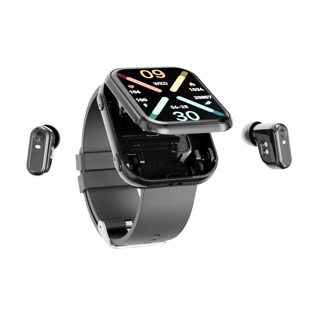 FereFit T1 2-in-1 Bluetooth Headset & Smartwatch with Heart Rate and Blood Oxygen Monitoring