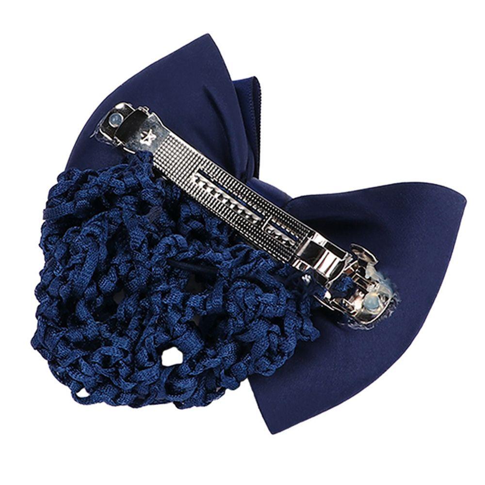 Fashion Lady Hair Clip Cover Women Hair Accessories Satin Bowknot Hairpins Net Bun Snood