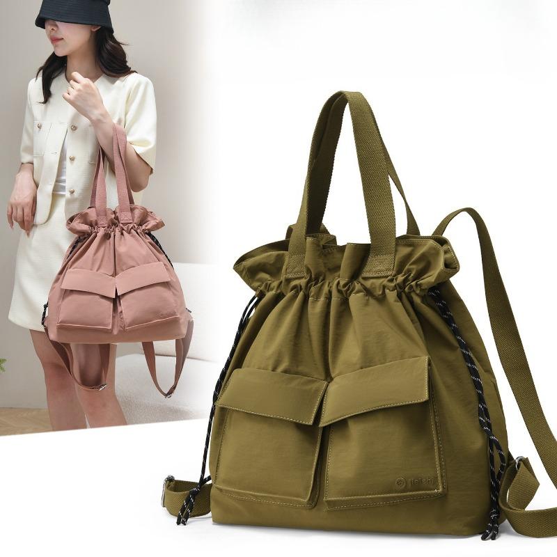 Large-Capacity Multifunctional Tote Bag Casual Shoulder/Backpack Hybrid Commuter Handbag for Women